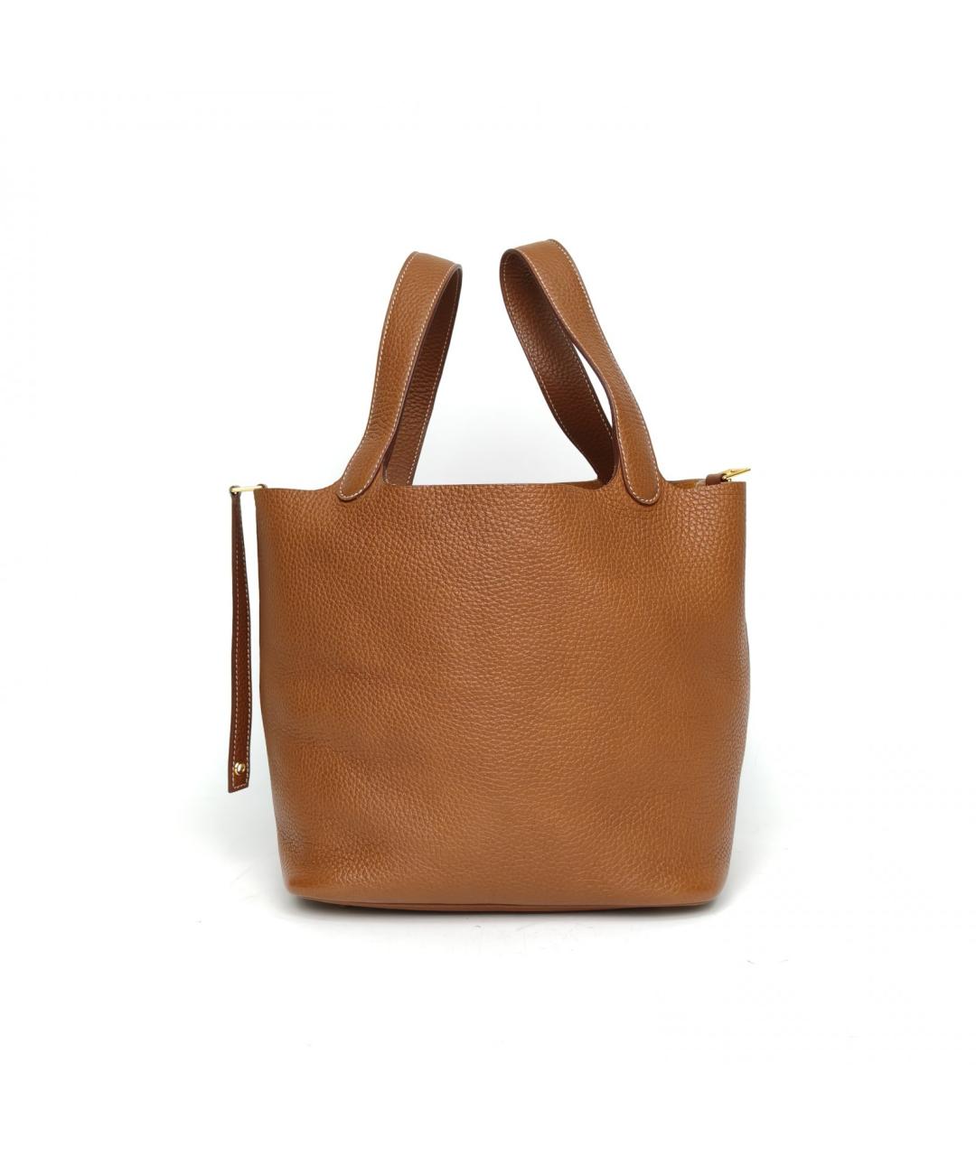 HERMES Коричневая кожаная сумка через плечо, фото 3