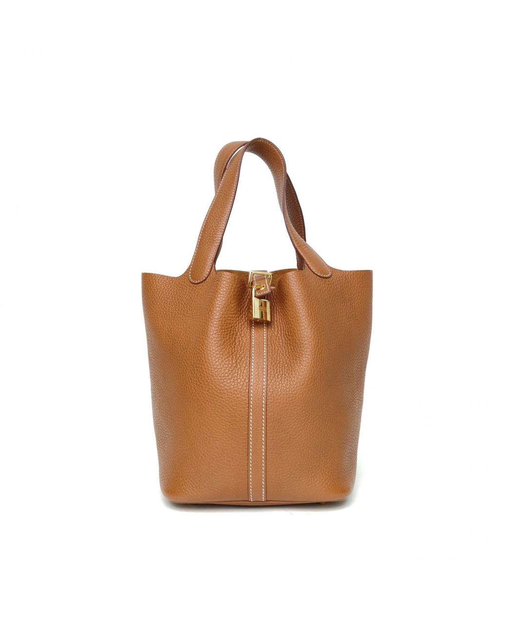 HERMES Коричневая кожаная сумка через плечо, фото 2