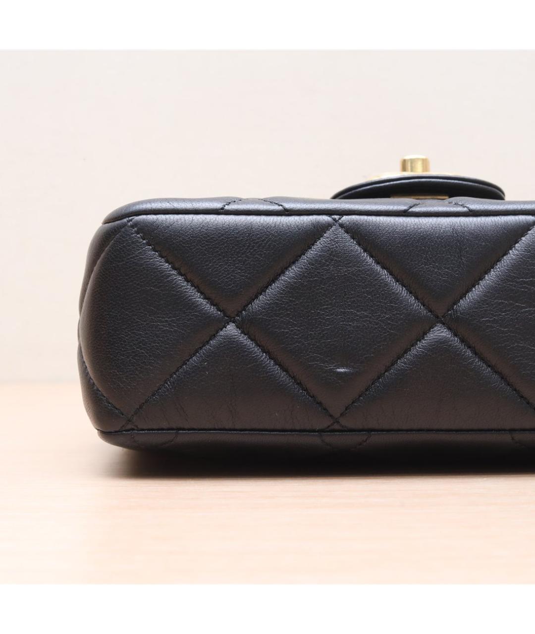 CHANEL Черная кожаная сумка через плечо, фото 9