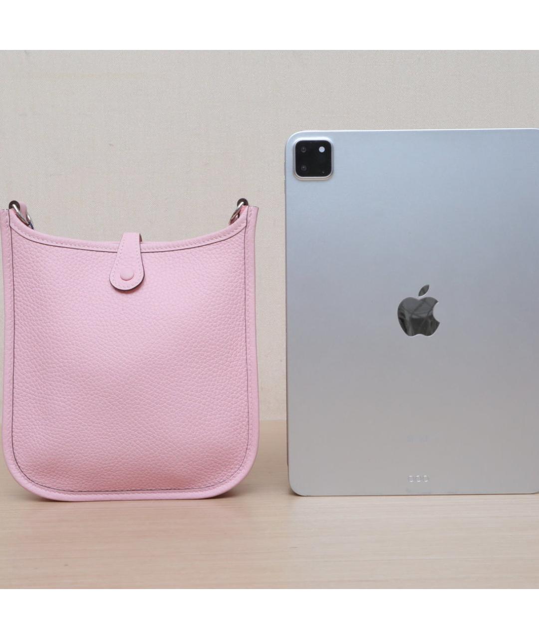 HERMES Розовая кожаная сумка через плечо, фото 7