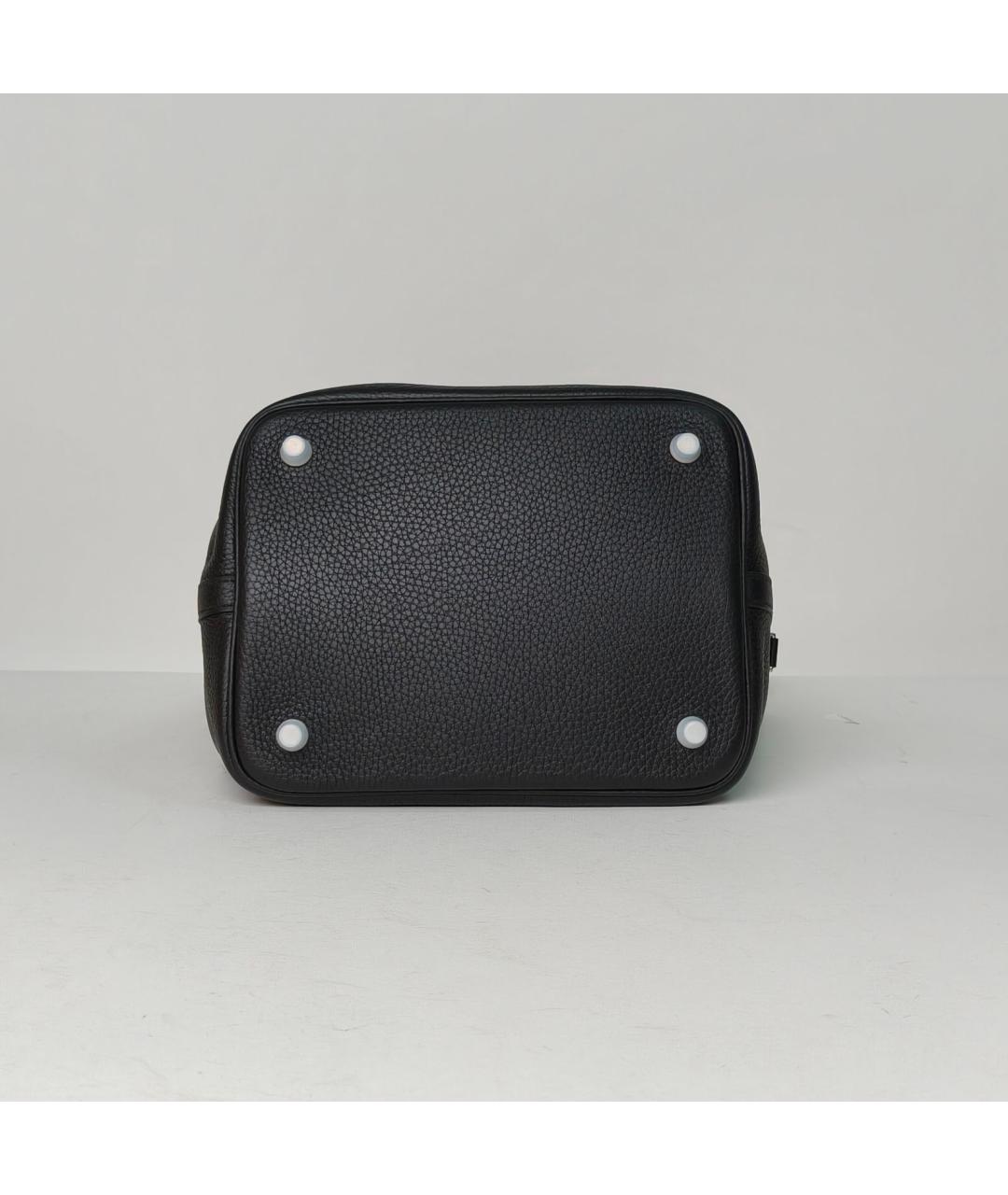 HERMES Черная кожаная сумка через плечо, фото 2