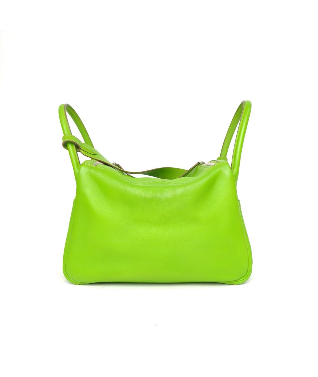 HERMES Зеленая кожаная сумка через плечо, фото 4