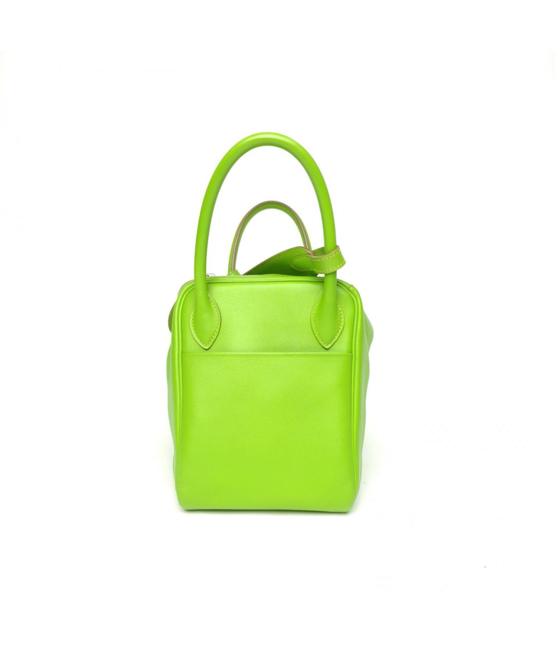 HERMES Зеленая кожаная сумка через плечо, фото 3