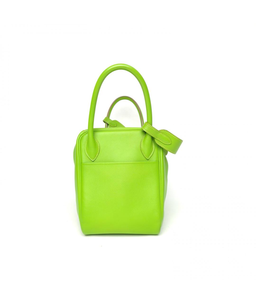 HERMES Зеленая кожаная сумка через плечо, фото 5