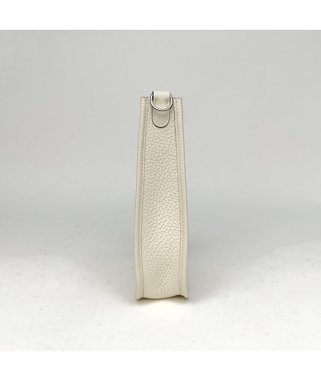 HERMES Бежевая кожаная сумка через плечо, фото 5