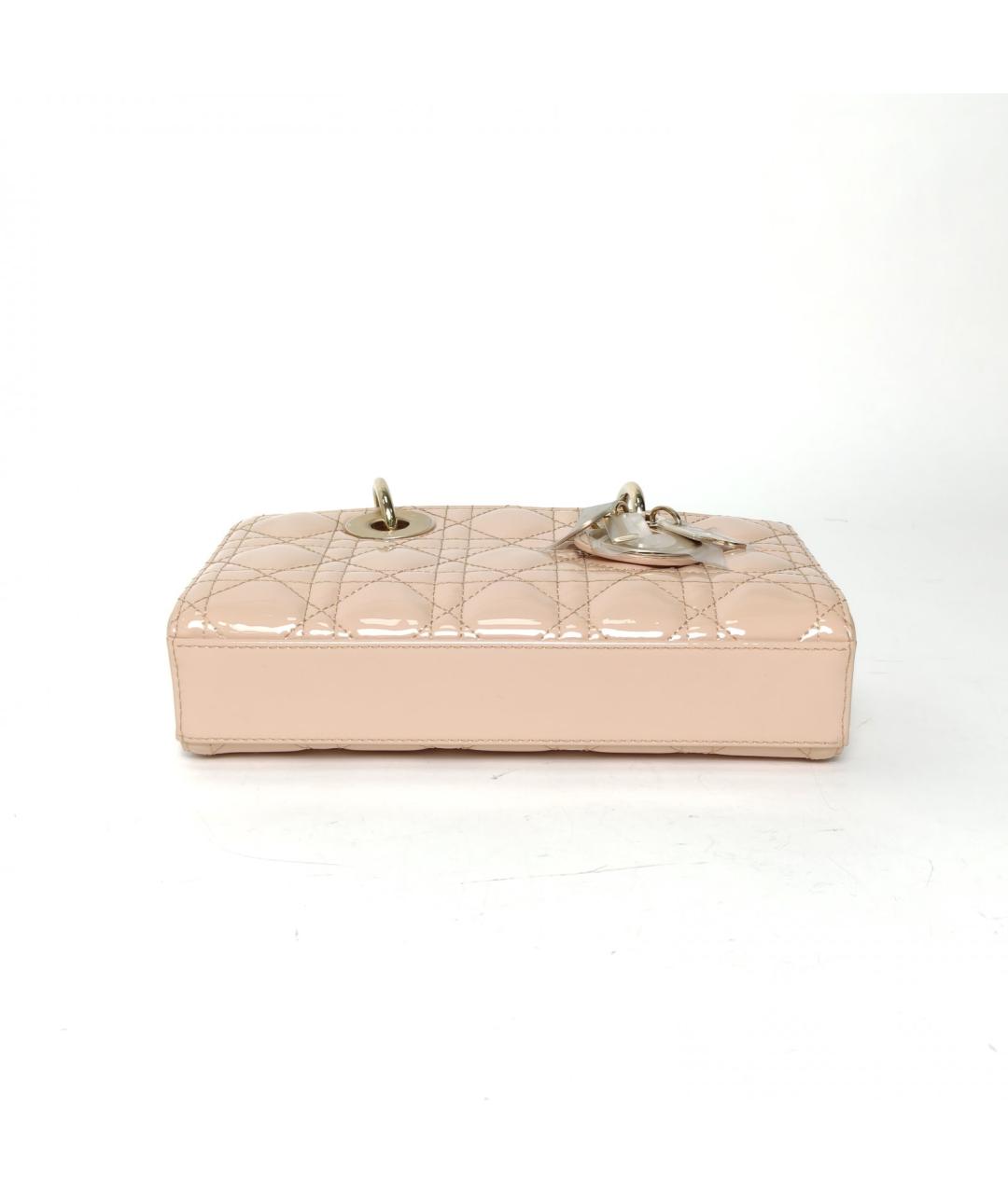 CHRISTIAN DIOR Бежевая кожаная сумка через плечо, фото 6