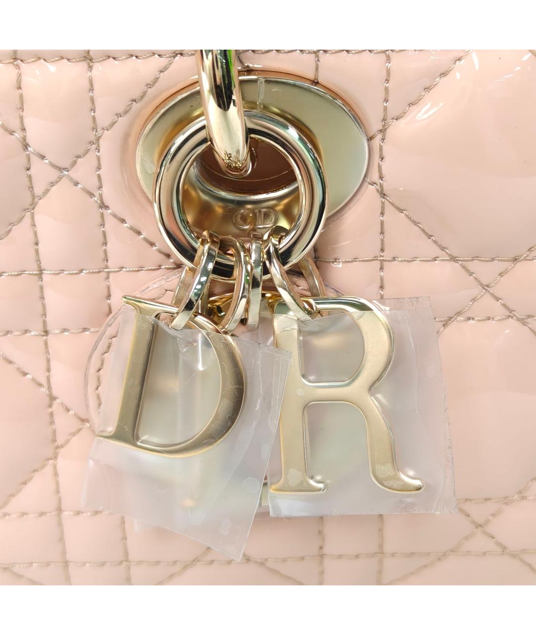 CHRISTIAN DIOR Бежевая кожаная сумка через плечо, фото 7