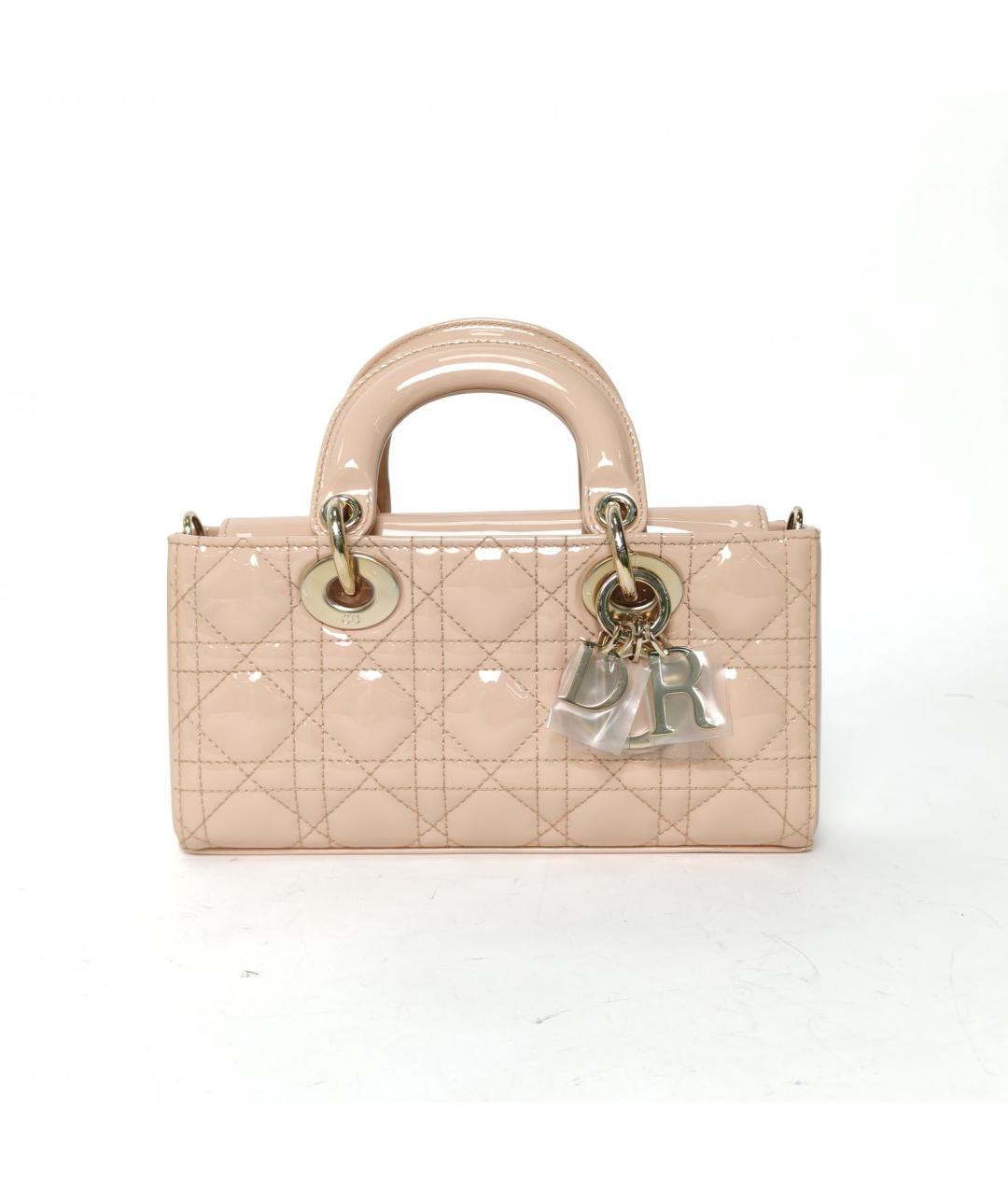 CHRISTIAN DIOR Бежевая кожаная сумка через плечо, фото 2