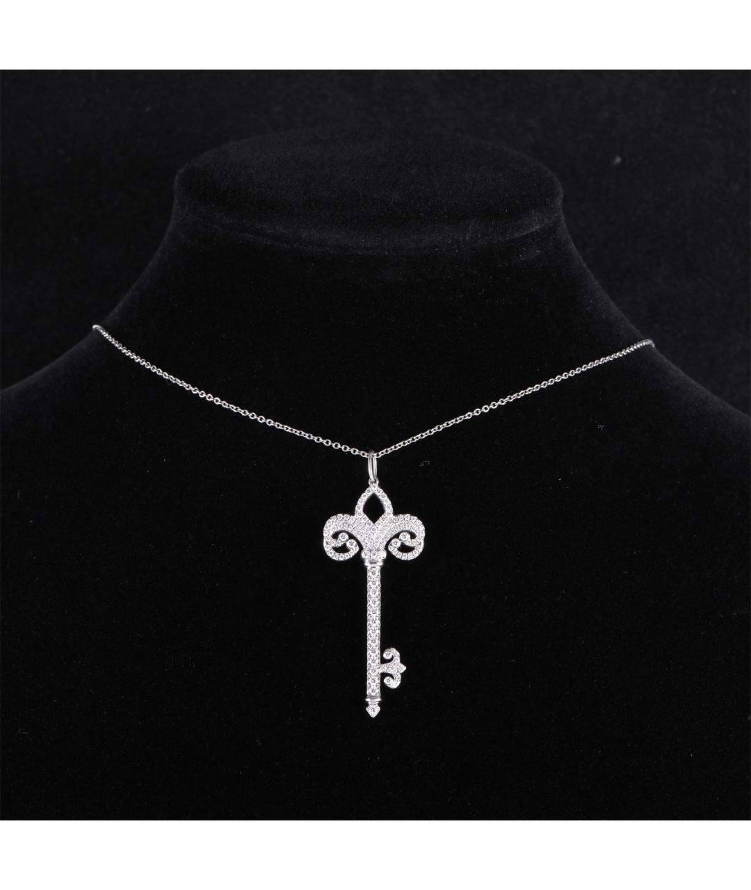 TIFFANY&CO Серебряное платиновое колье, фото 7