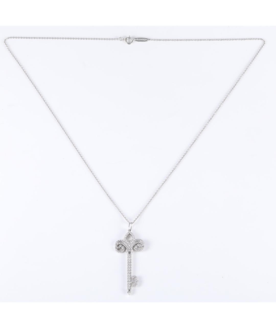 TIFFANY&CO Серебряное платиновое колье, фото 6