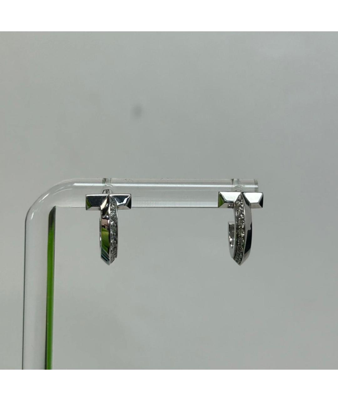 TIFFANY&CO Серебряные серьги из белого золота, фото 5