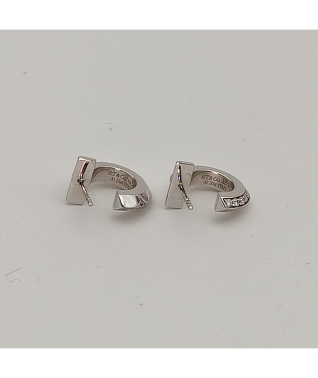 TIFFANY&CO Серебряные серьги из белого золота, фото 4