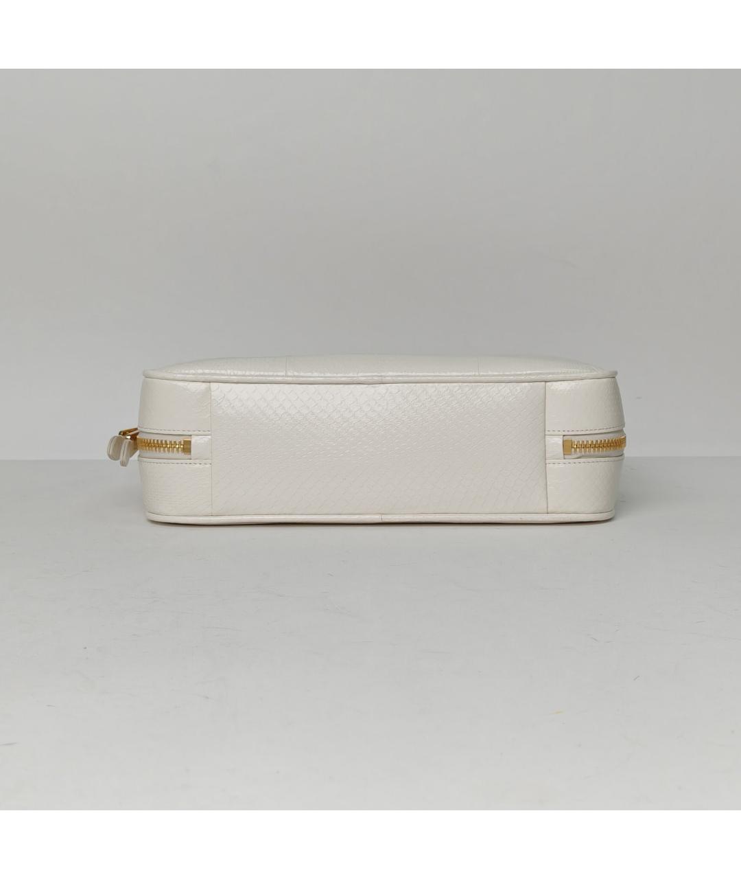 MIU MIU Белая кожаная сумка с короткими ручками, фото 6