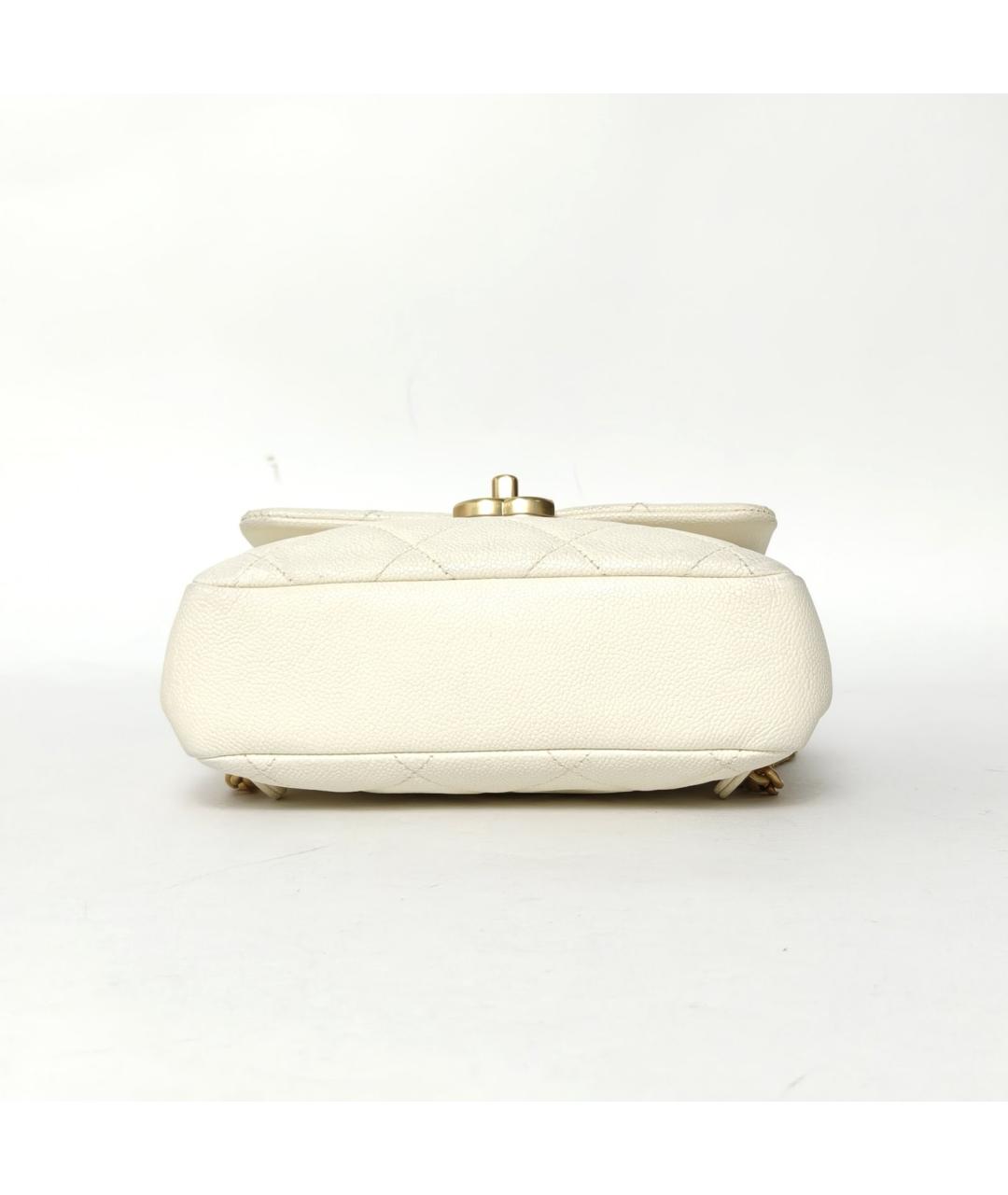 CHANEL Белый кожаный рюкзак, фото 6
