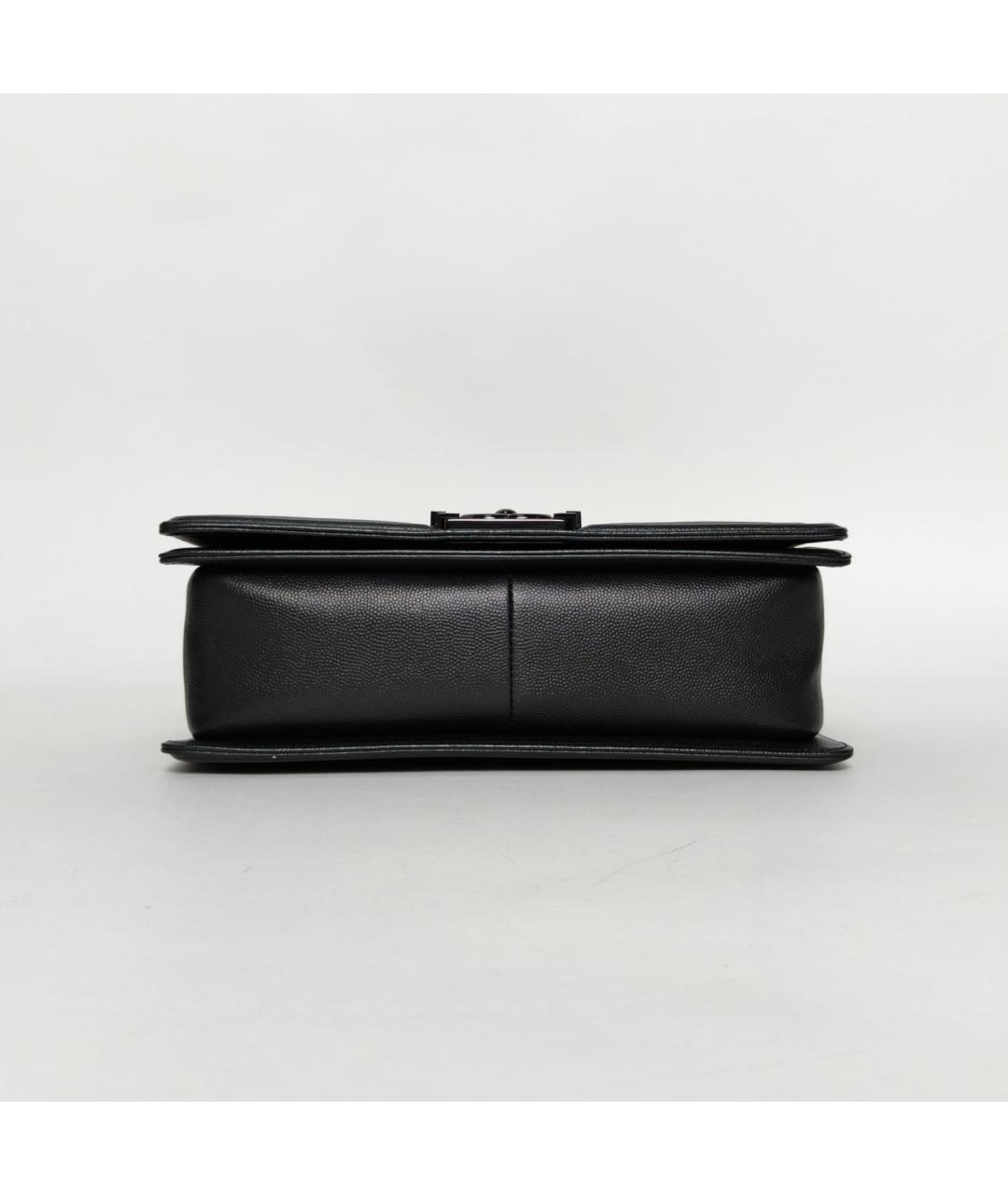 CHANEL Черная кожаная сумка через плечо, фото 6