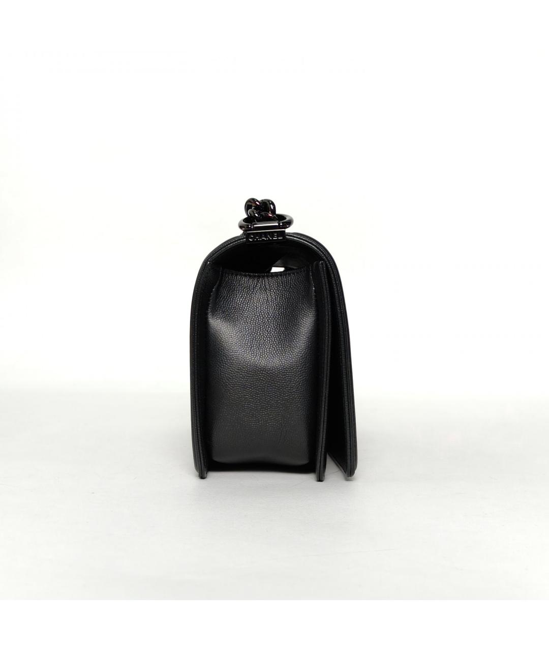 CHANEL Черная кожаная сумка через плечо, фото 3