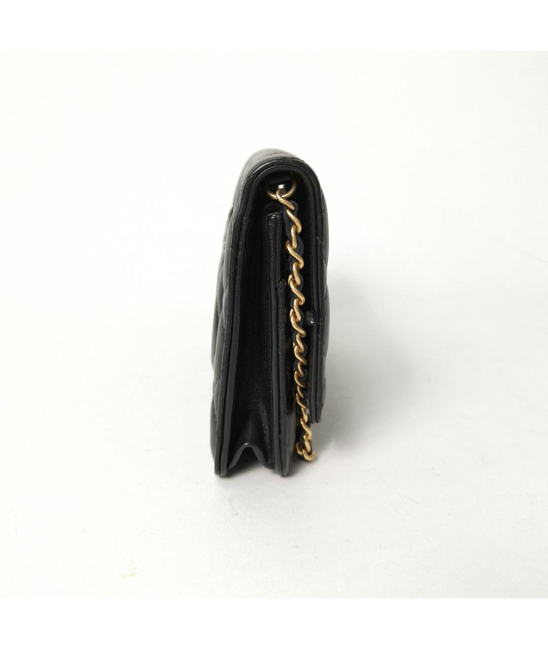 CHANEL Черная кожаная сумка через плечо, фото 3