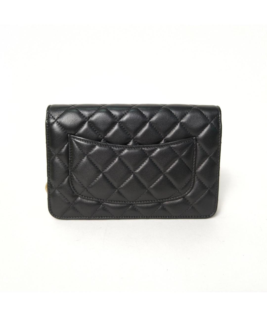 CHANEL Черная кожаная сумка через плечо, фото 4