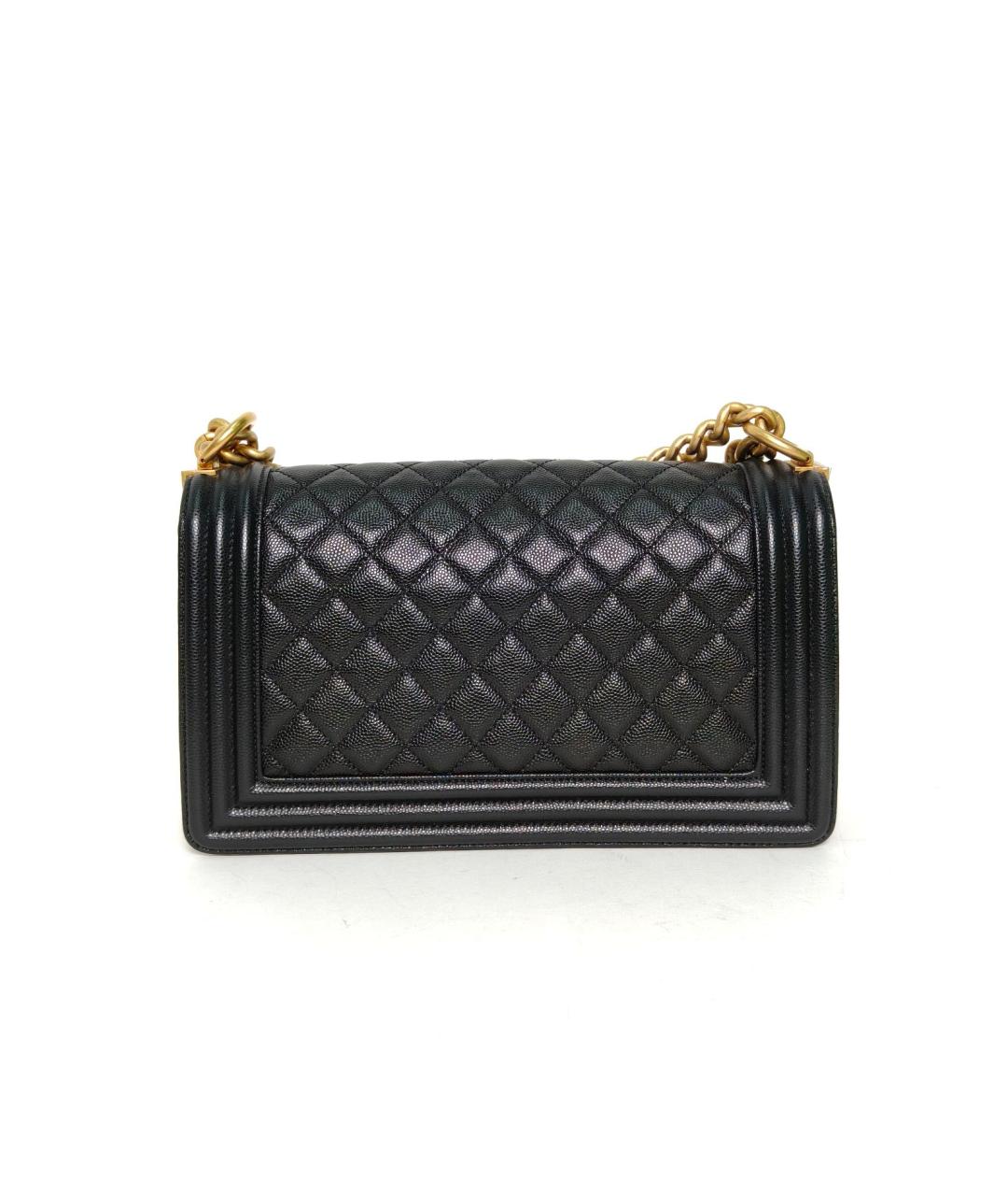 CHANEL Черная кожаная сумка через плечо, фото 4