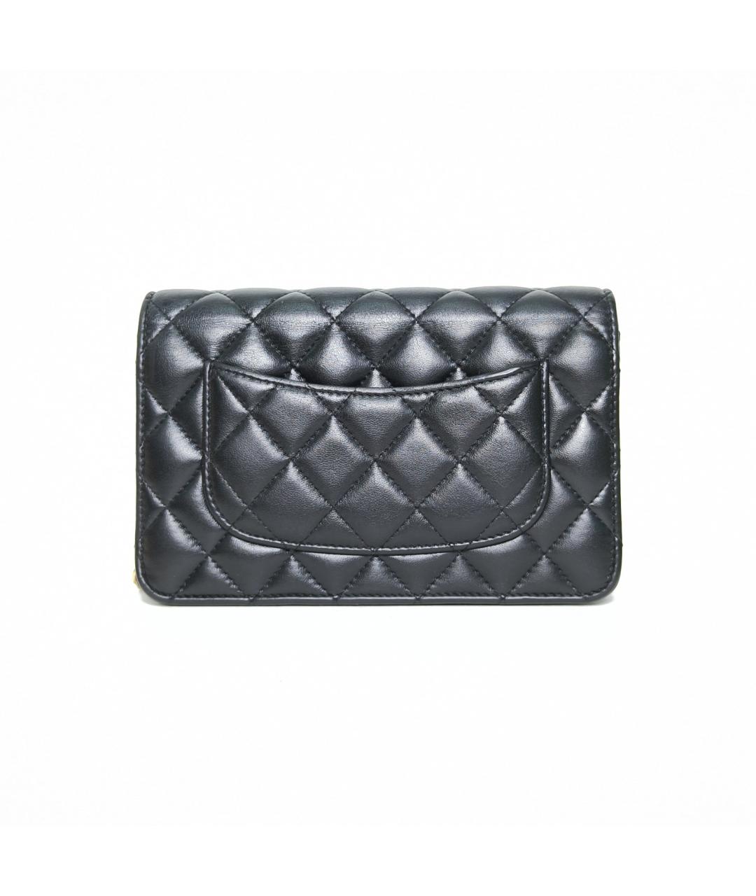 CHANEL Черная кожаная сумка через плечо, фото 4