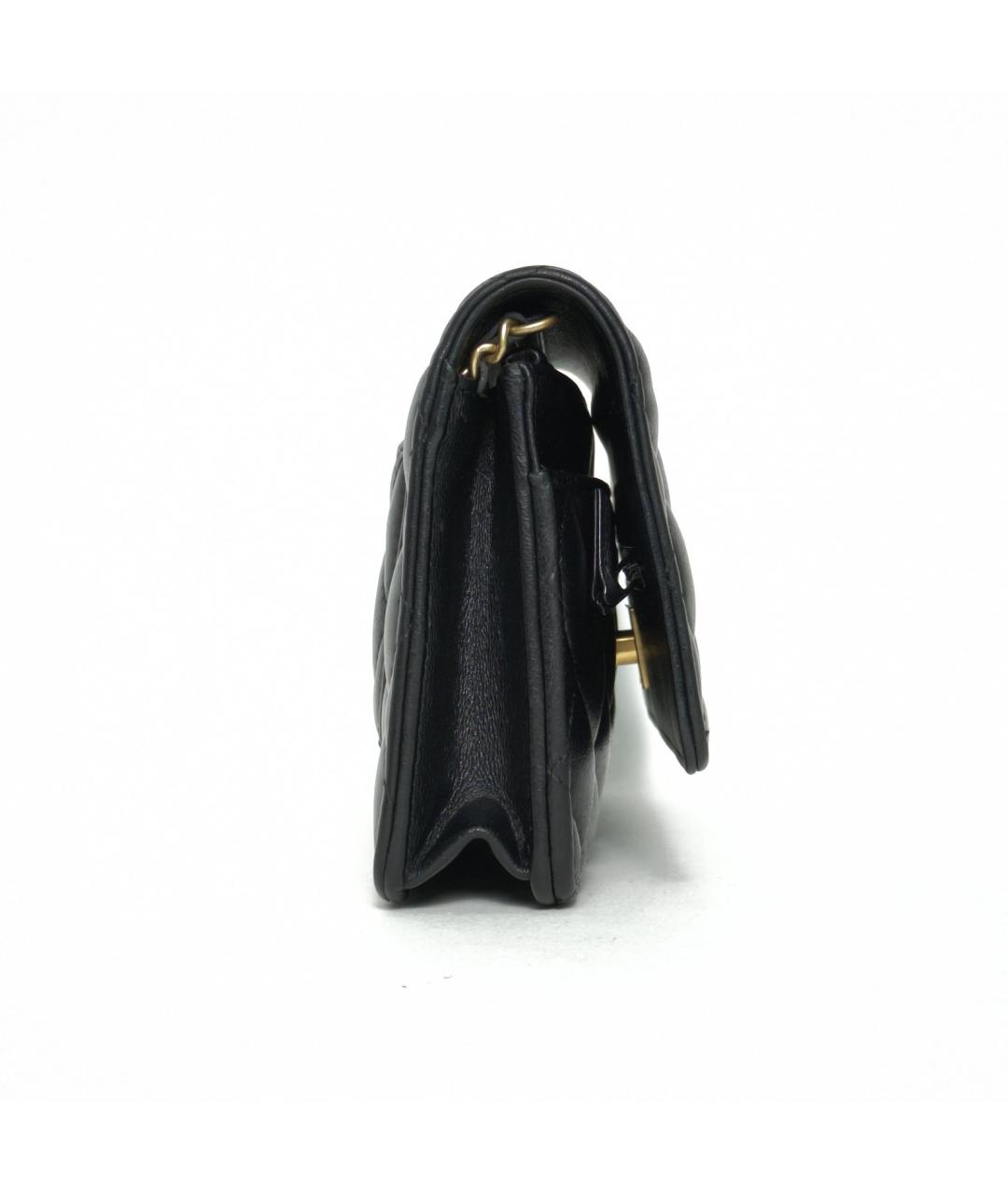 CHANEL Черная кожаная сумка через плечо, фото 5