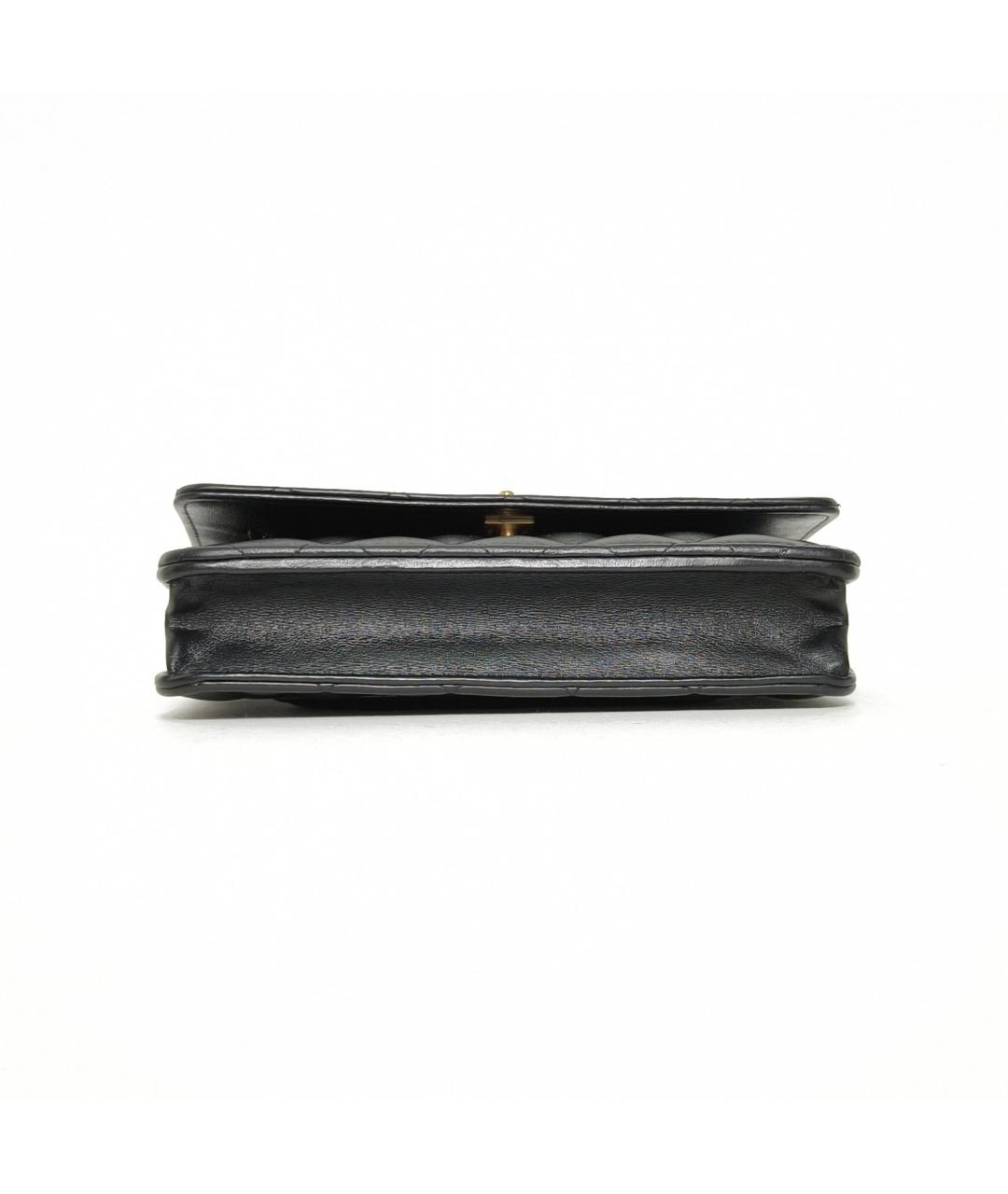 CHANEL Черная кожаная сумка через плечо, фото 6