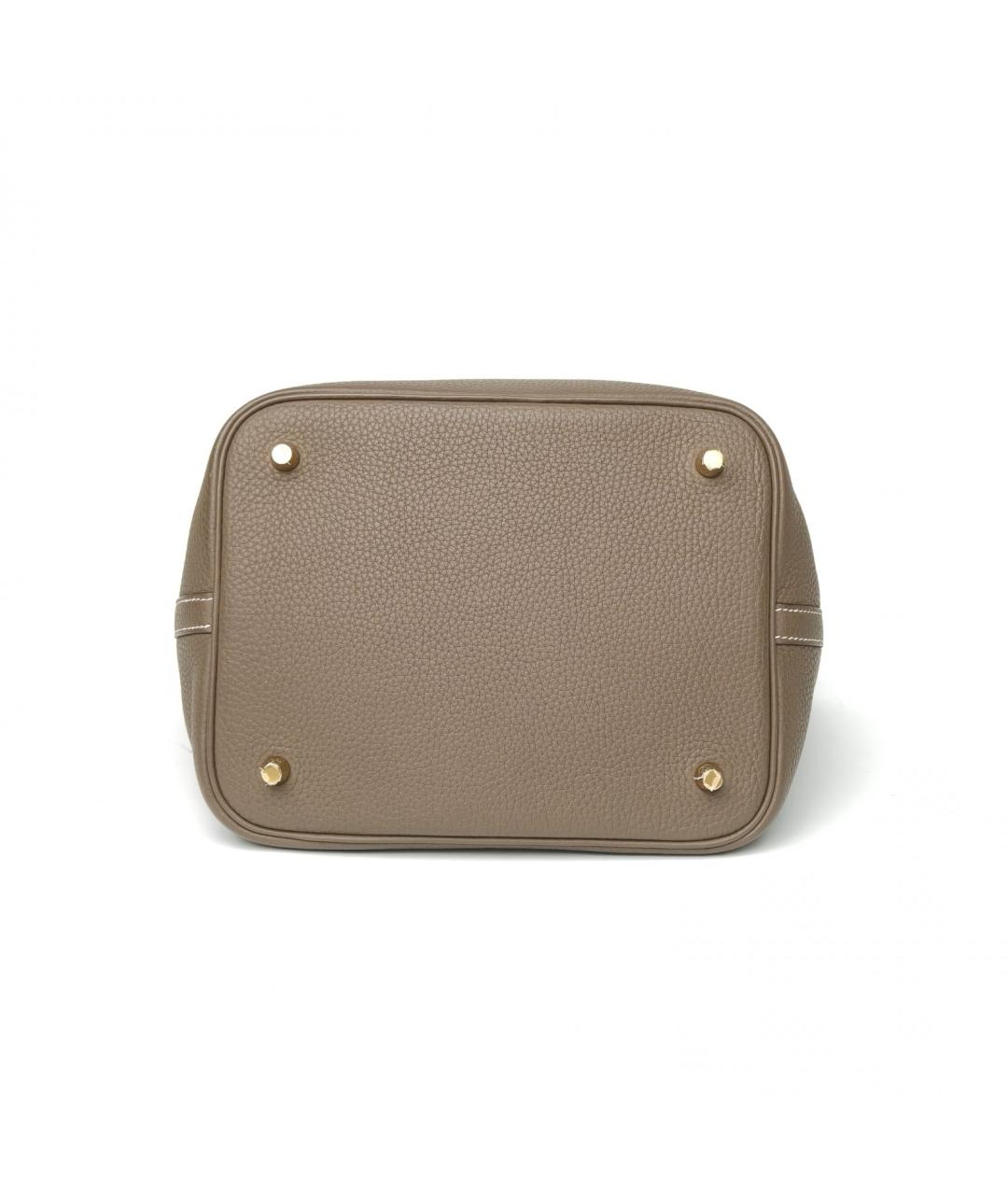 HERMES Коричневая кожаная сумка через плечо, фото 6