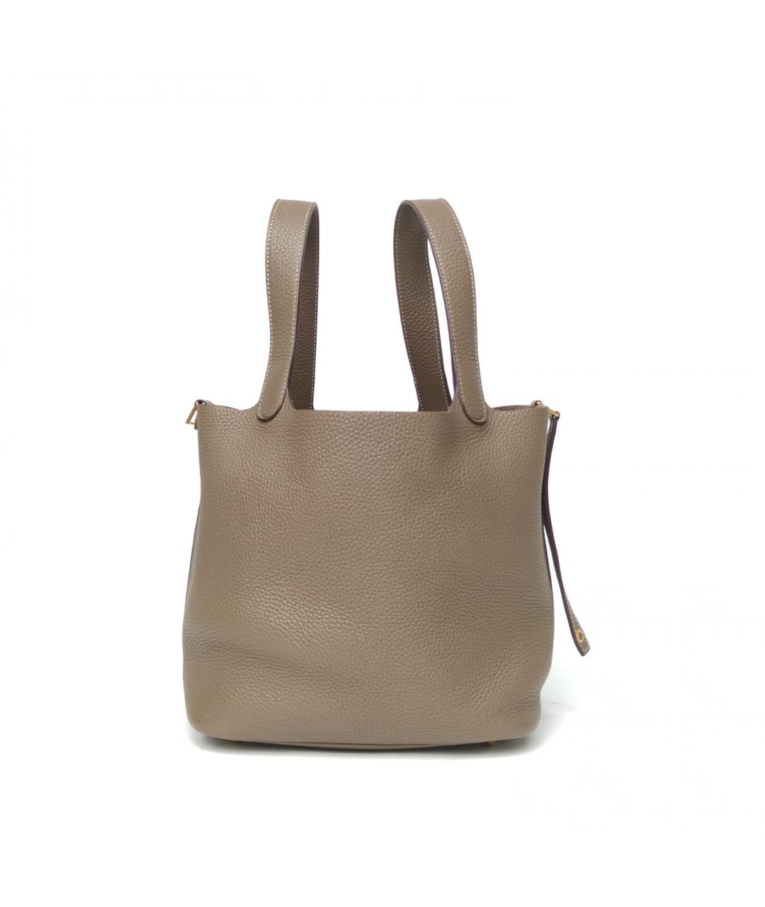 HERMES Коричневая кожаная сумка через плечо, фото 3