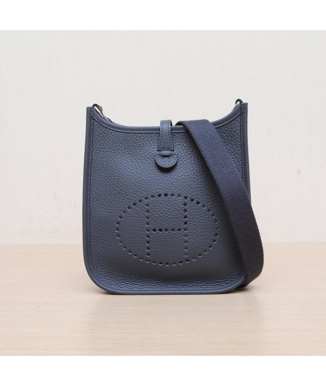 HERMES Серая кожаная сумка через плечо, фото 2