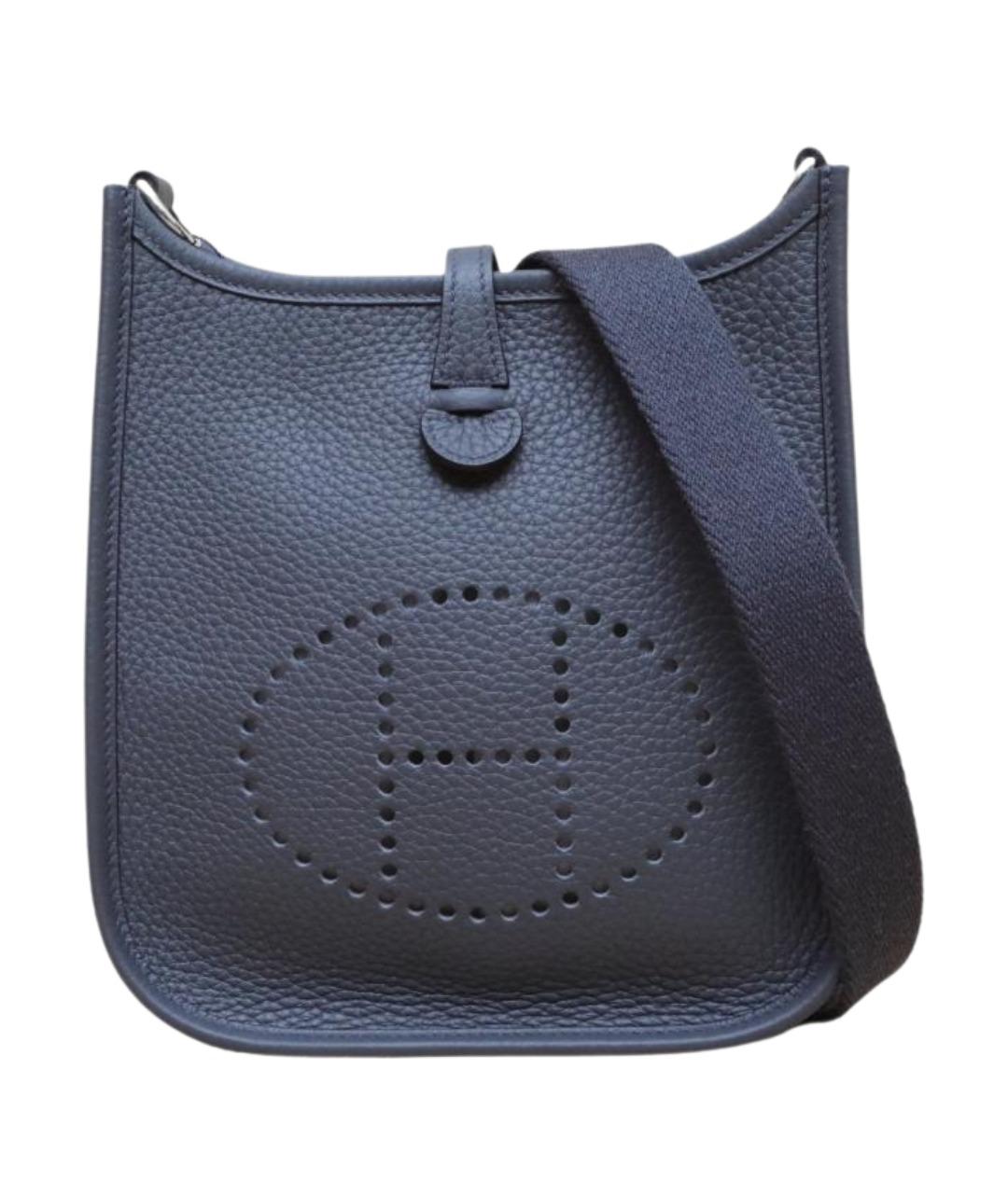 HERMES Серая кожаная сумка через плечо, фото 1