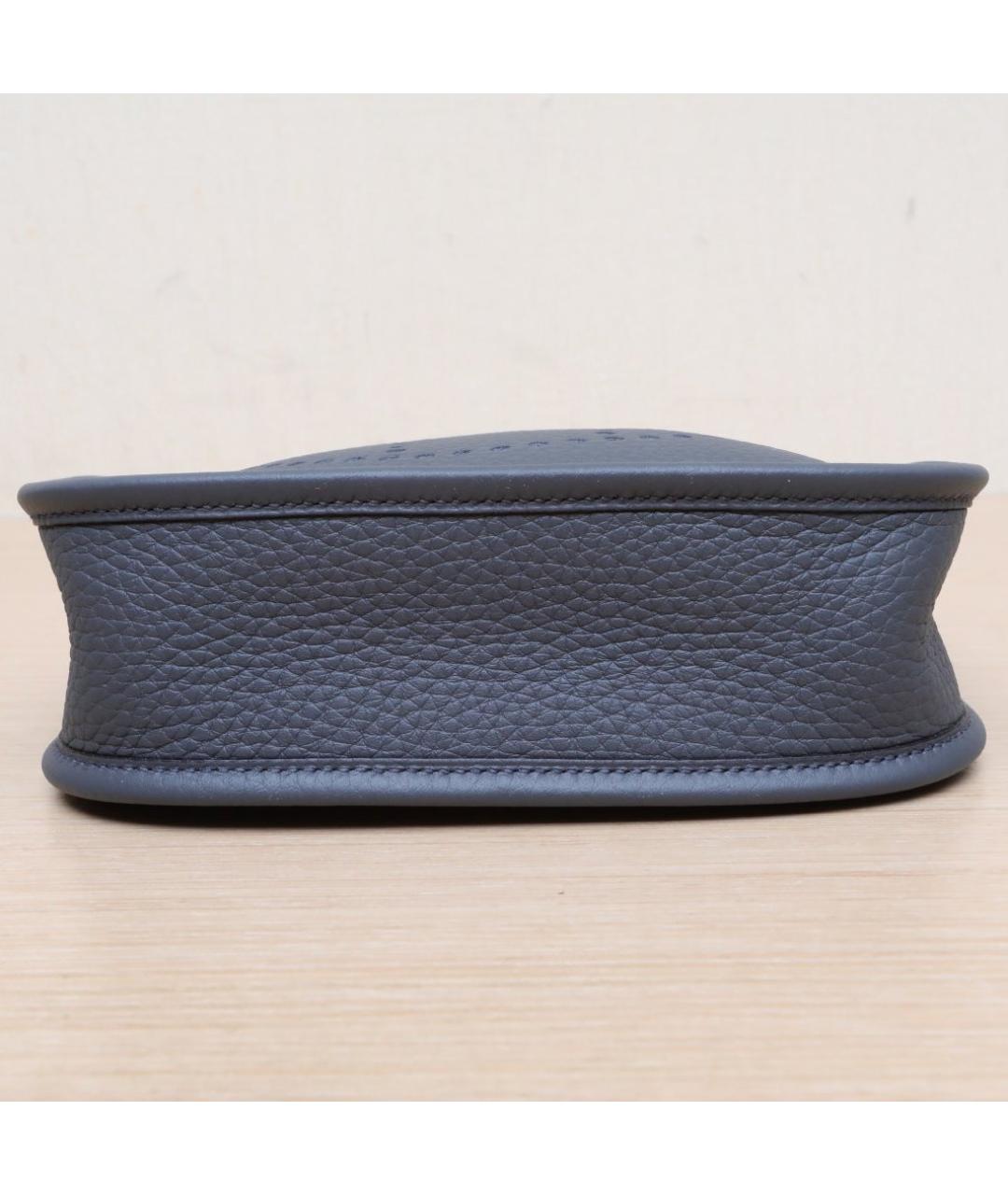 HERMES Серая кожаная сумка через плечо, фото 8