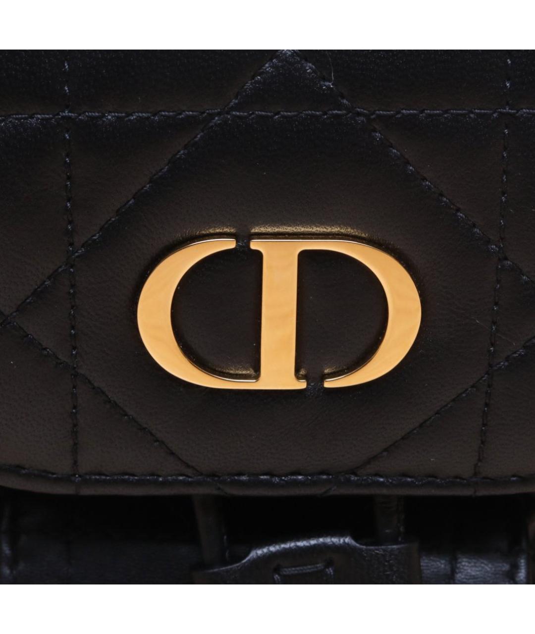 CHRISTIAN DIOR Черный кожаный рюкзак, фото 7