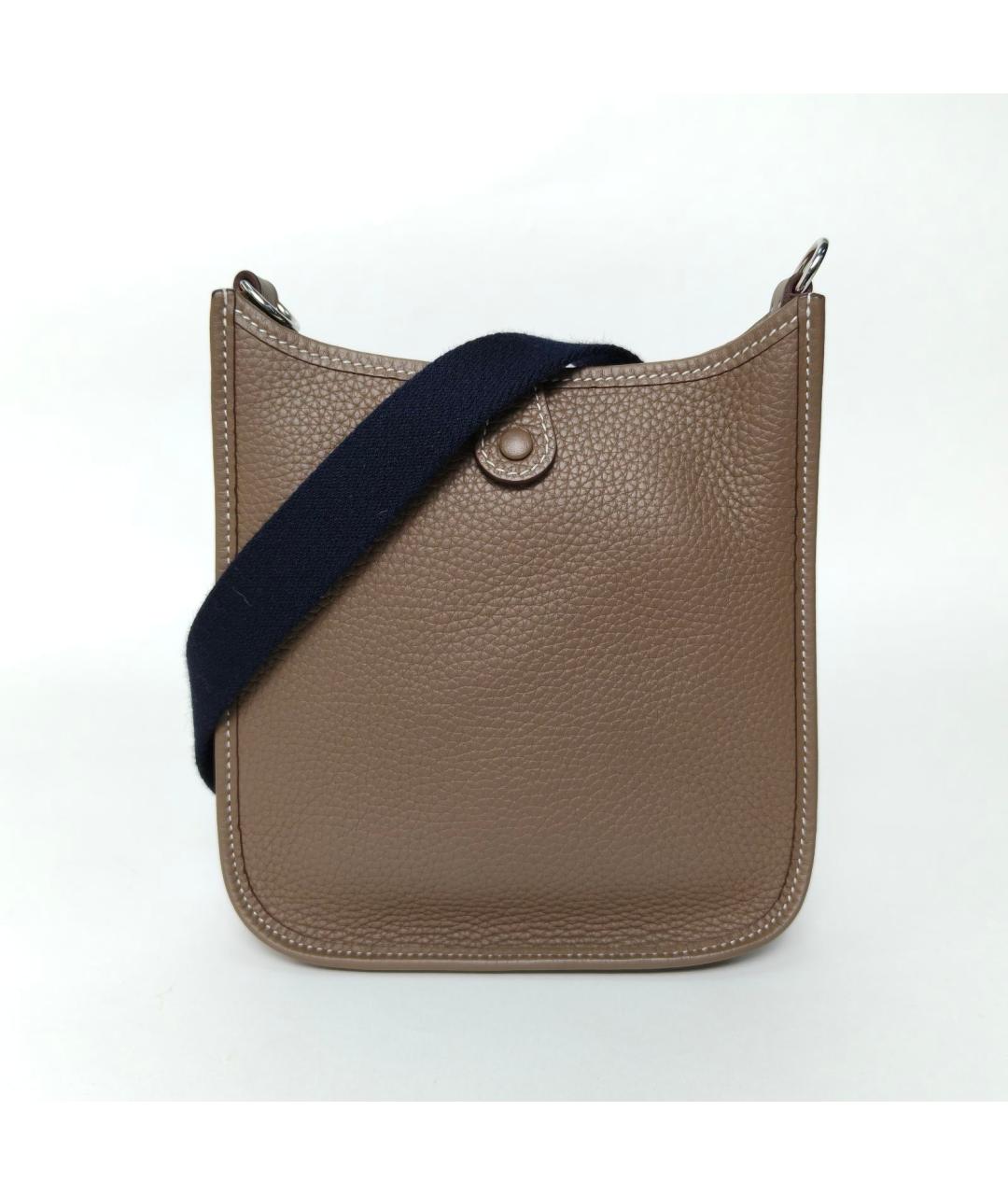 HERMES Коричневая кожаная сумка через плечо, фото 3