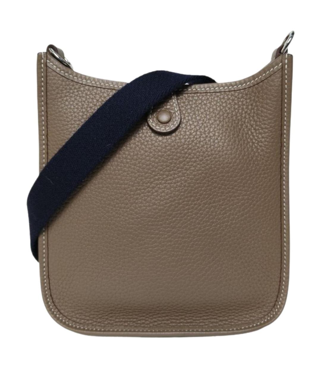 HERMES Коричневая кожаная сумка через плечо, фото 2