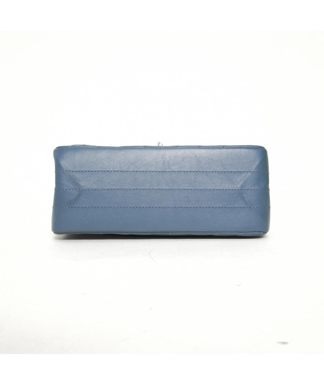 CHANEL Голубая кожаная сумка через плечо, фото 7