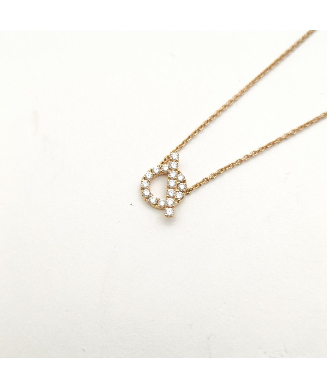 HERMES Золотое колье из розового золота, фото 4