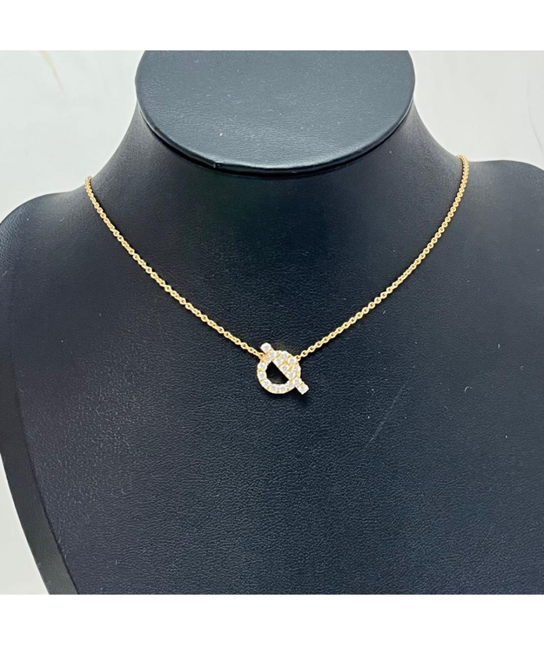 HERMES Золотое колье из розового золота, фото 9