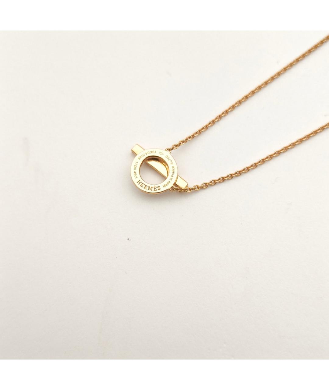 HERMES Золотое колье из розового золота, фото 5