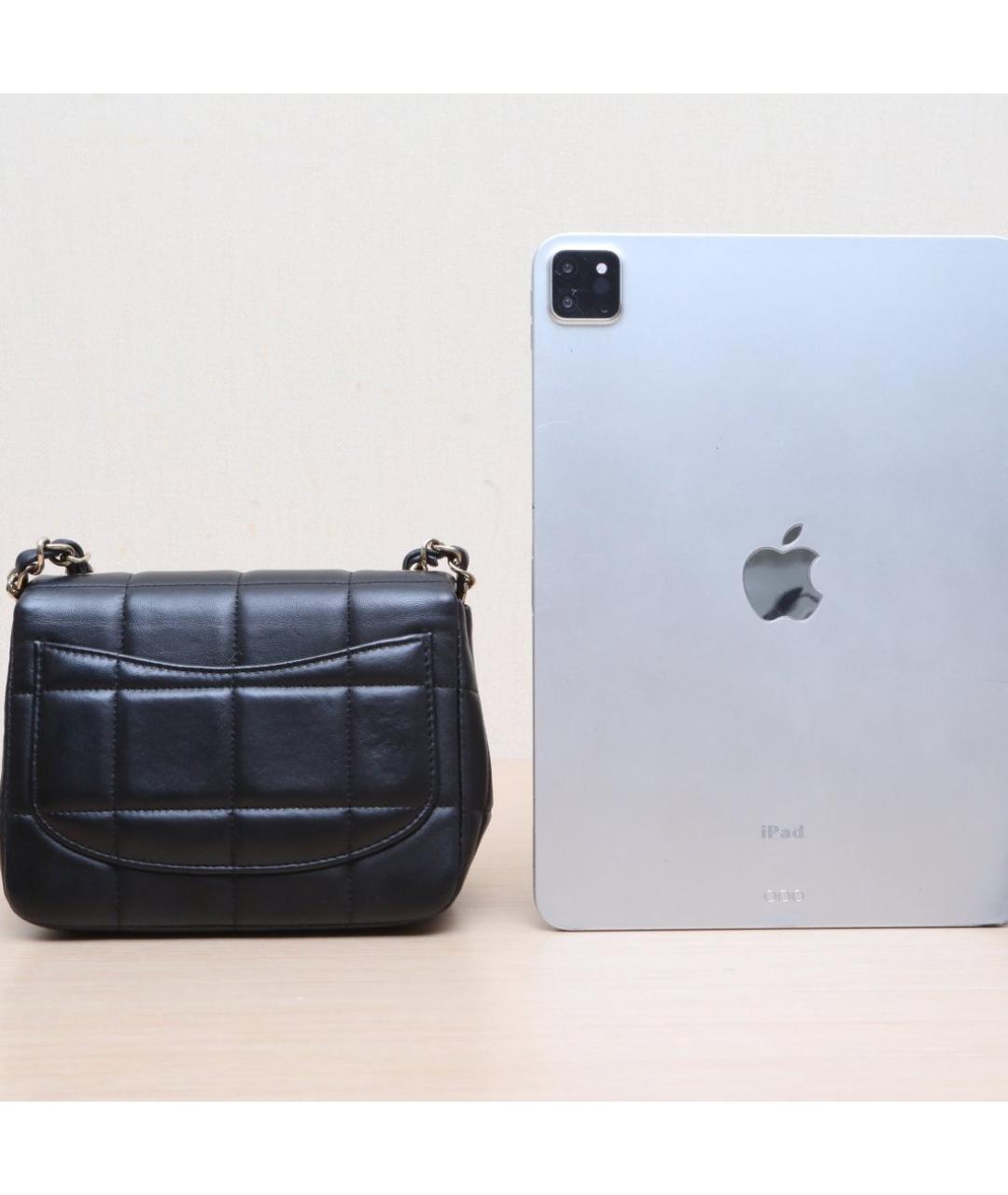 CHANEL Черная кожаная сумка через плечо, фото 6