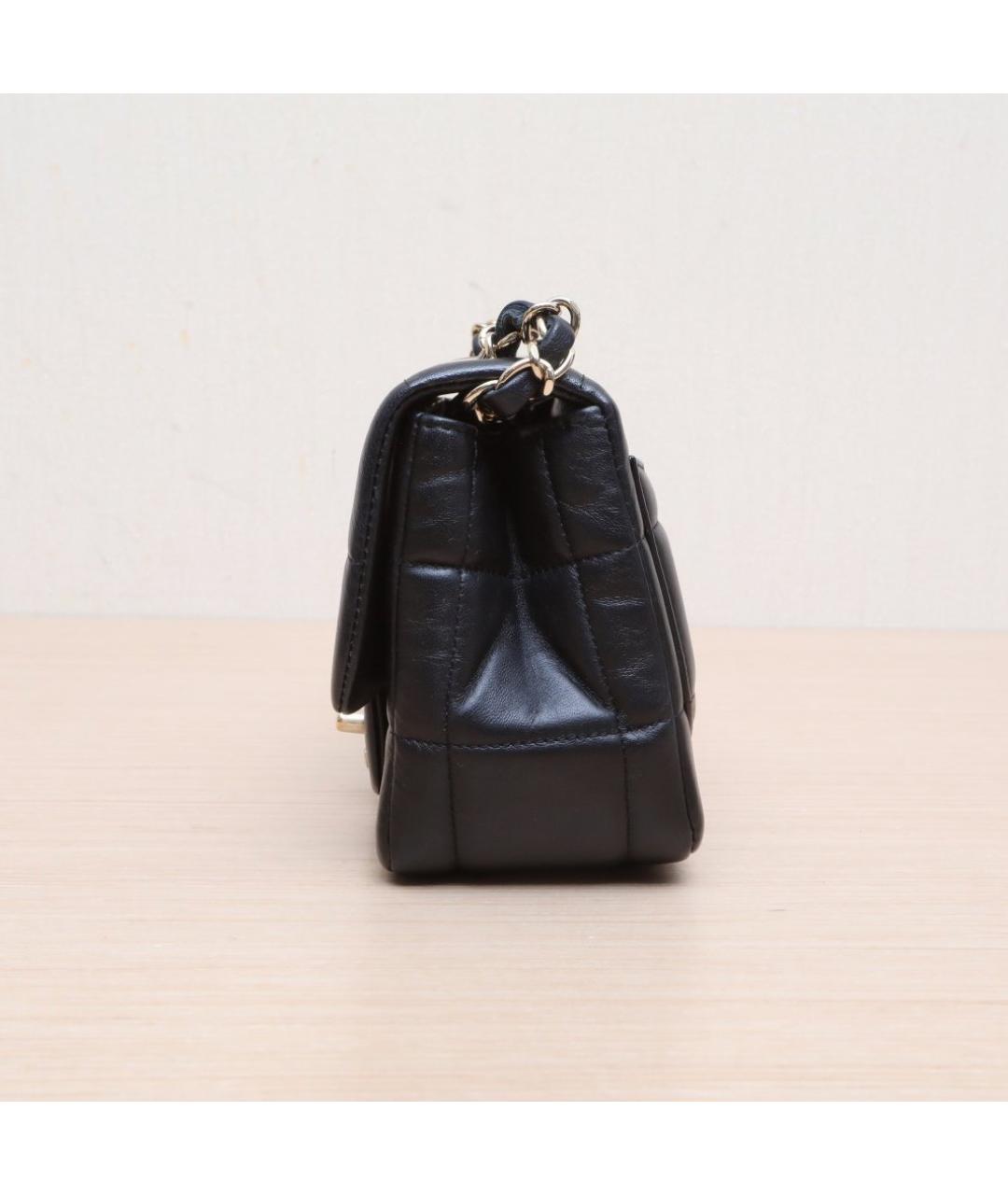 CHANEL Черная кожаная сумка через плечо, фото 4