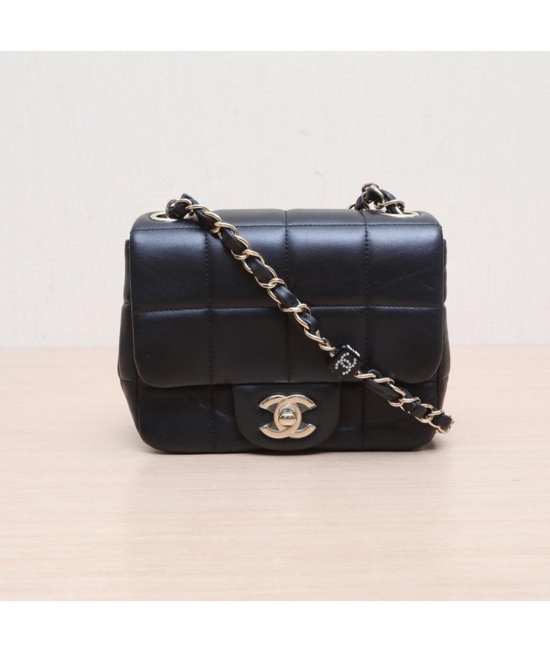 CHANEL Черная кожаная сумка через плечо, фото 2