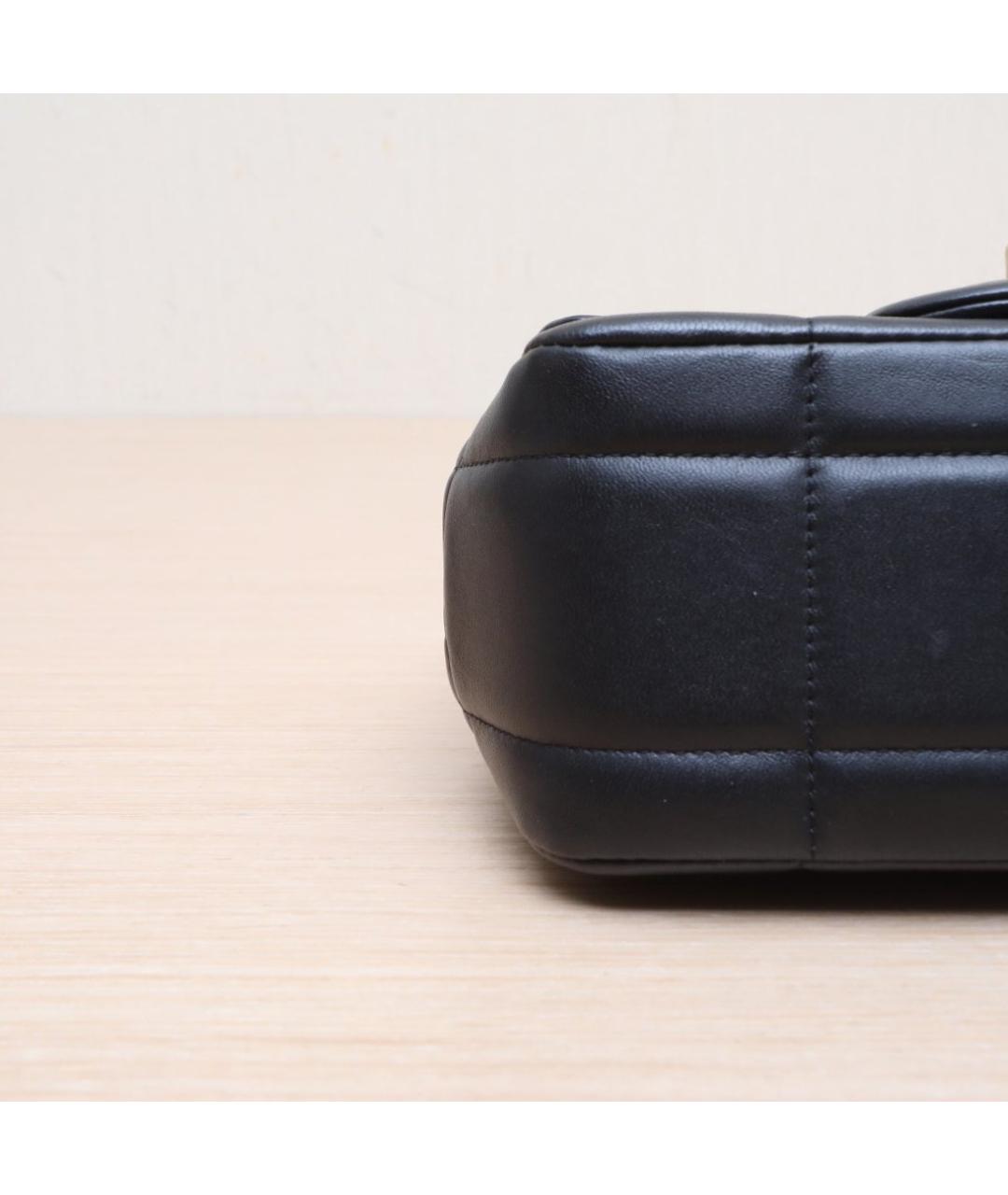 CHANEL Черная кожаная сумка через плечо, фото 8