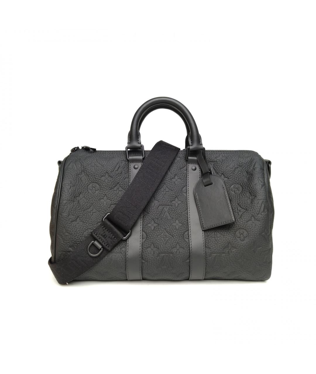 LOUIS VUITTON Антрацитовая дорожная/спортивная сумка, фото 2