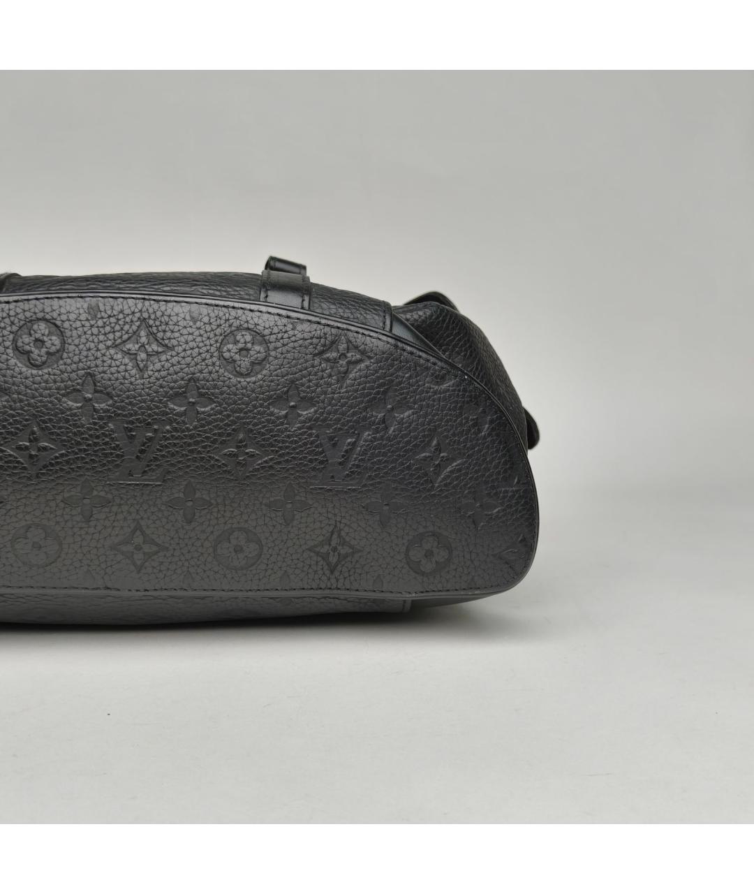 LOUIS VUITTON Черный кожаный рюкзак, фото 7