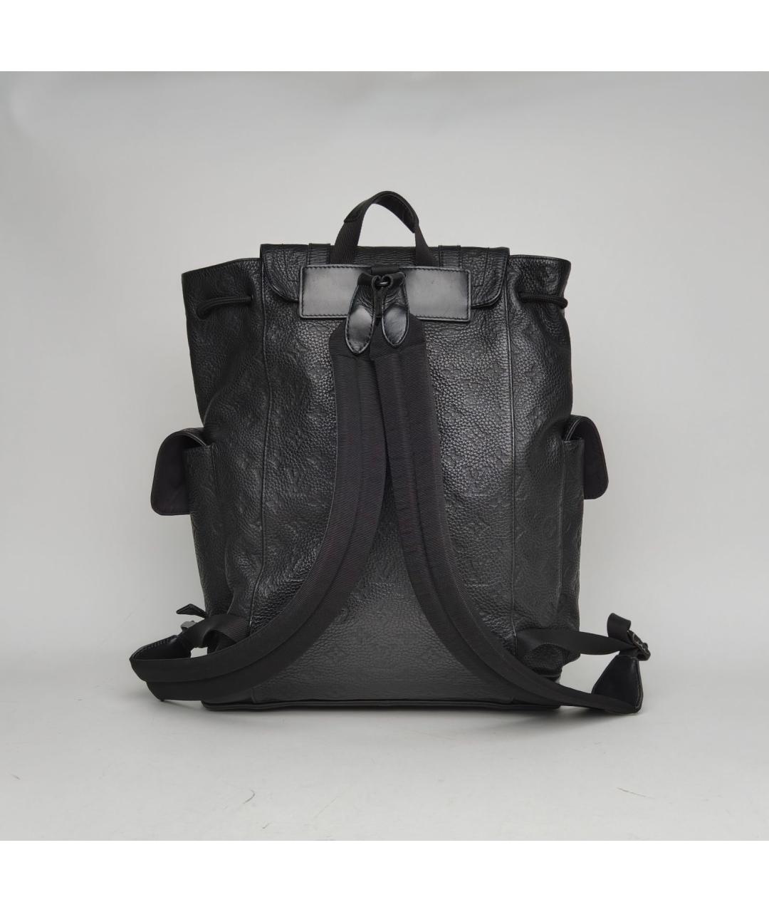 LOUIS VUITTON Черный кожаный рюкзак, фото 4