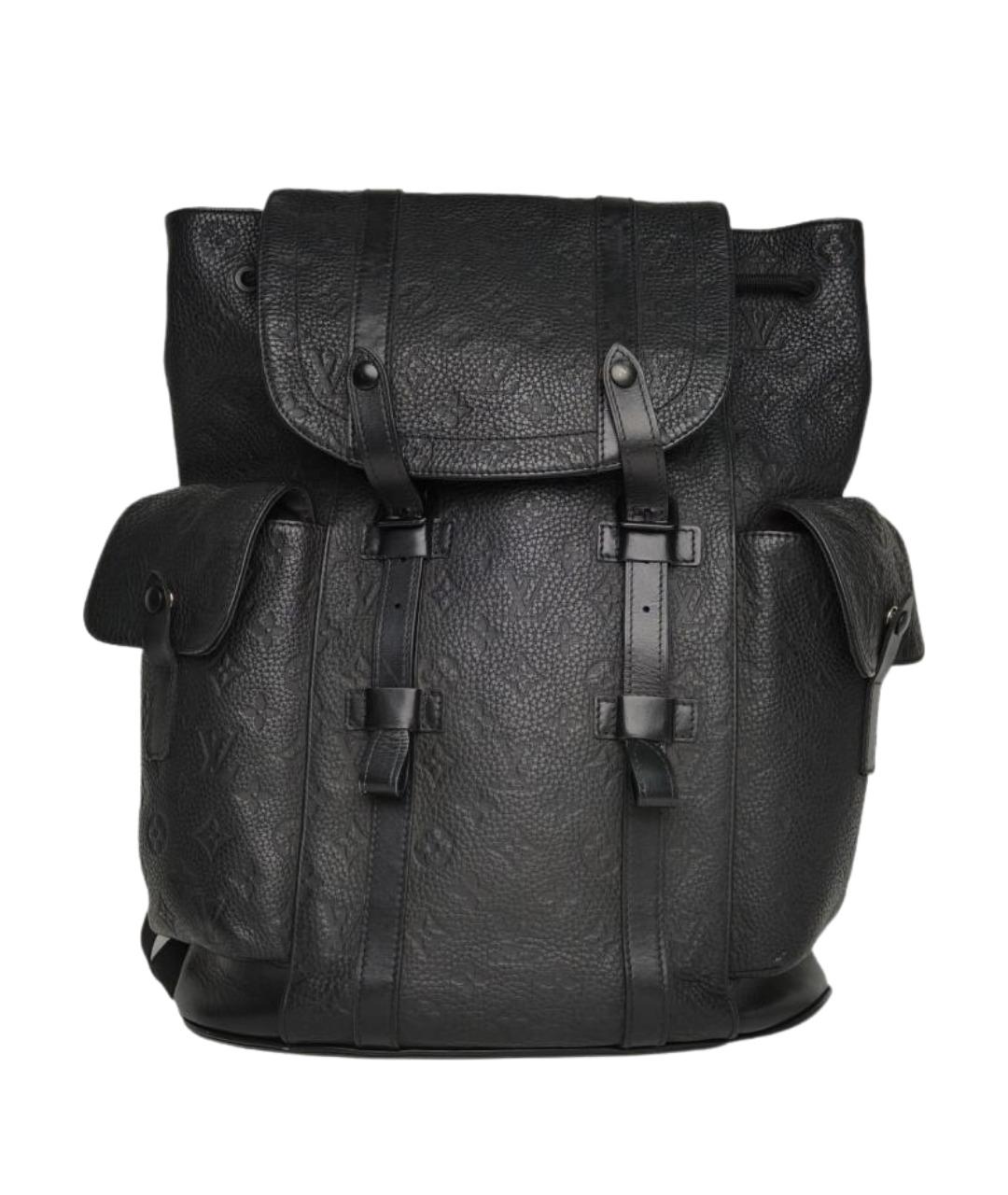 LOUIS VUITTON Черный кожаный рюкзак, фото 1