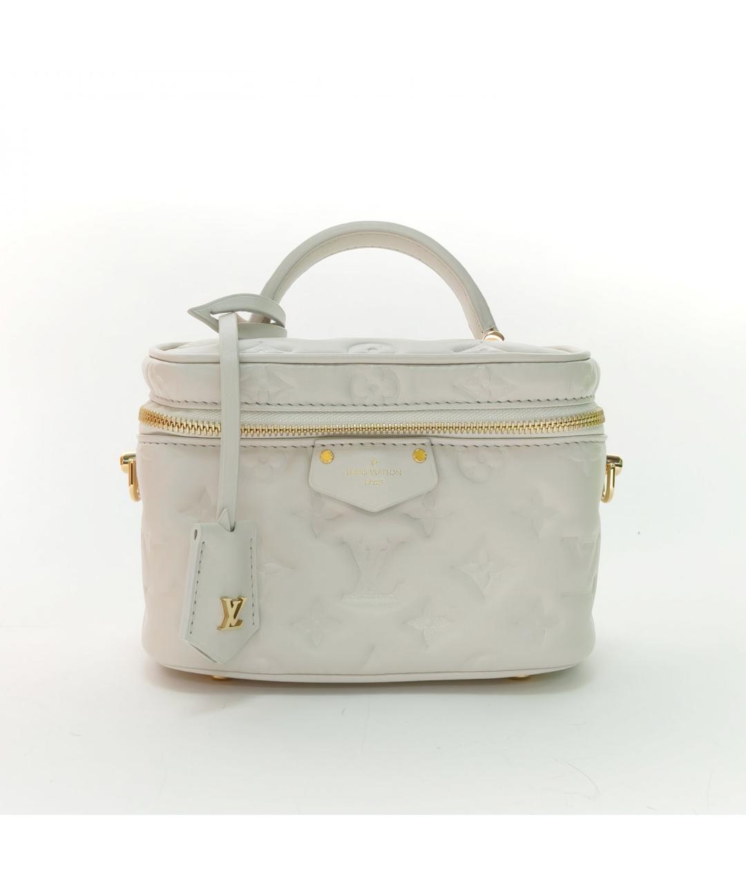 LOUIS VUITTON Белая кожаная сумка через плечо, фото 2