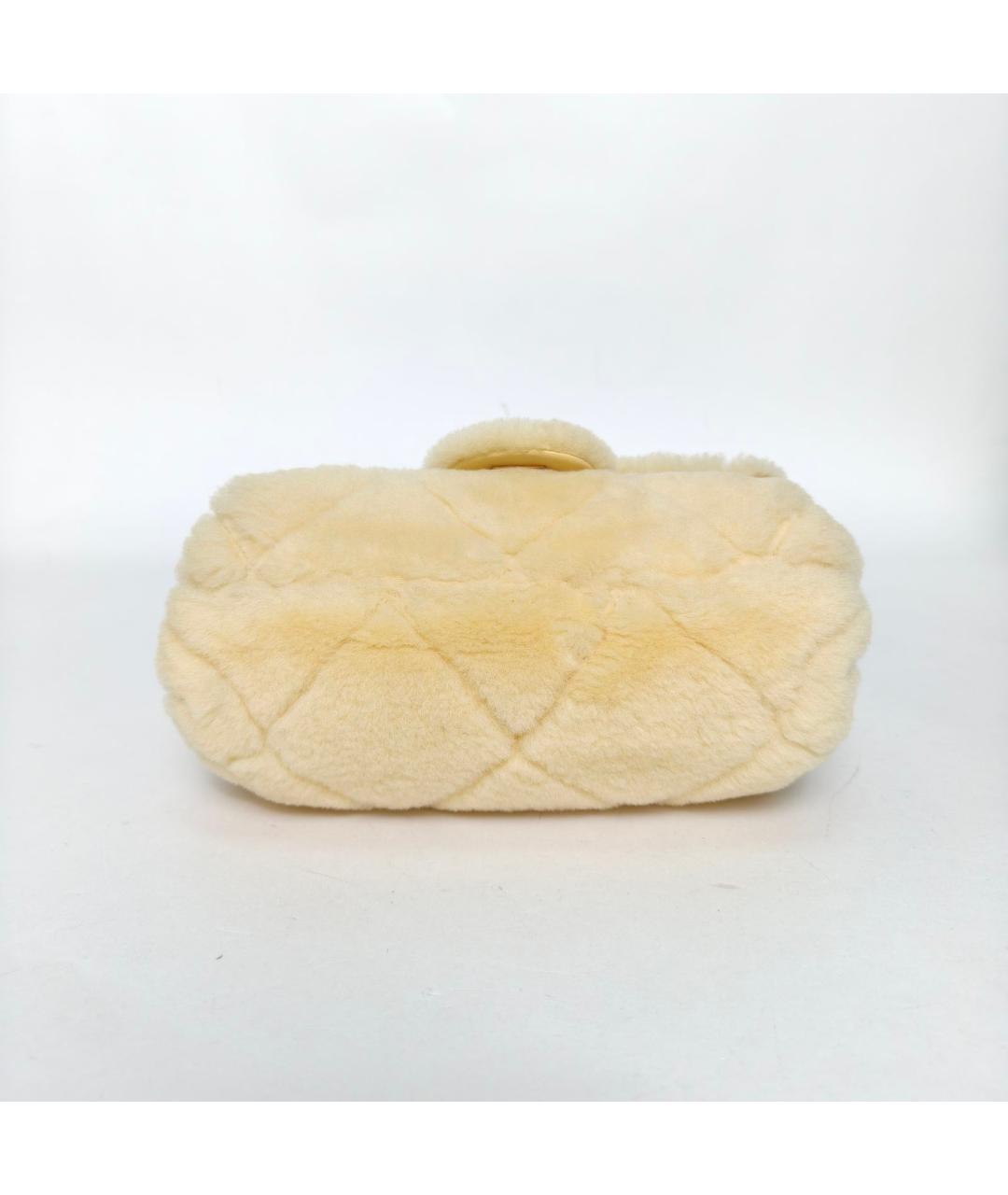 CHANEL Желтая сумка через плечо, фото 6