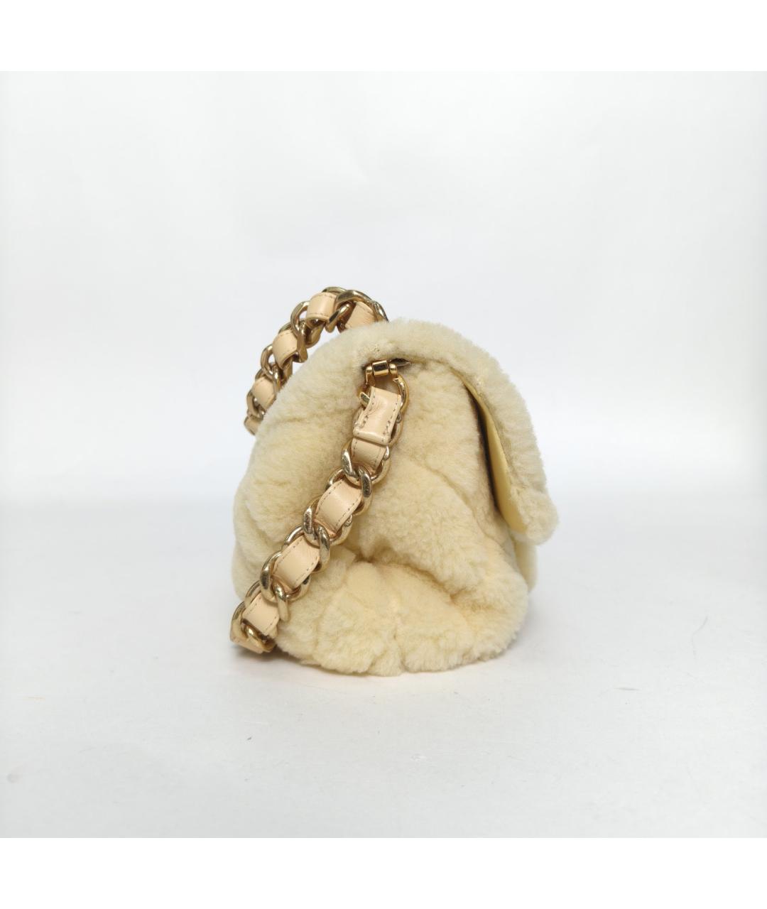 CHANEL Желтая сумка через плечо, фото 5