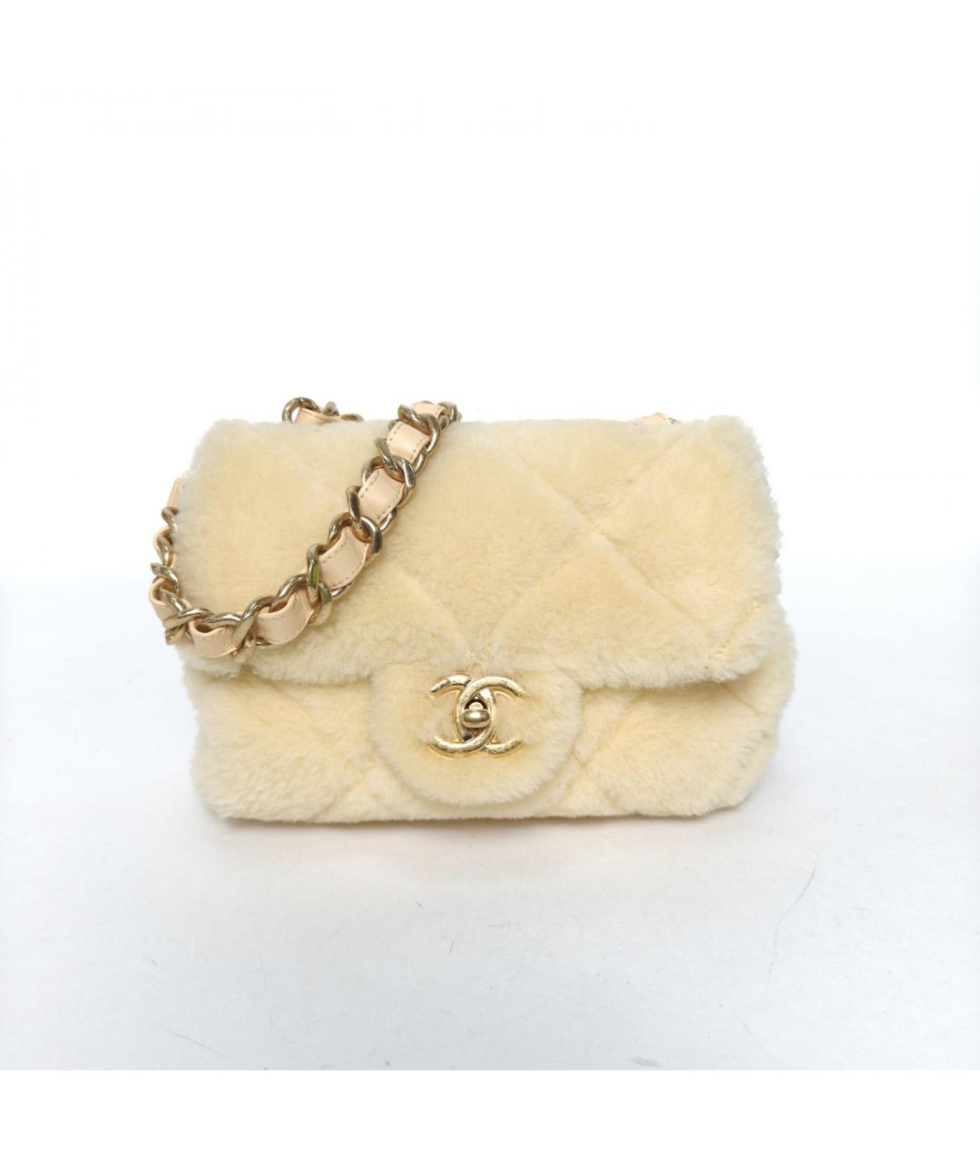 CHANEL Желтая сумка через плечо, фото 2